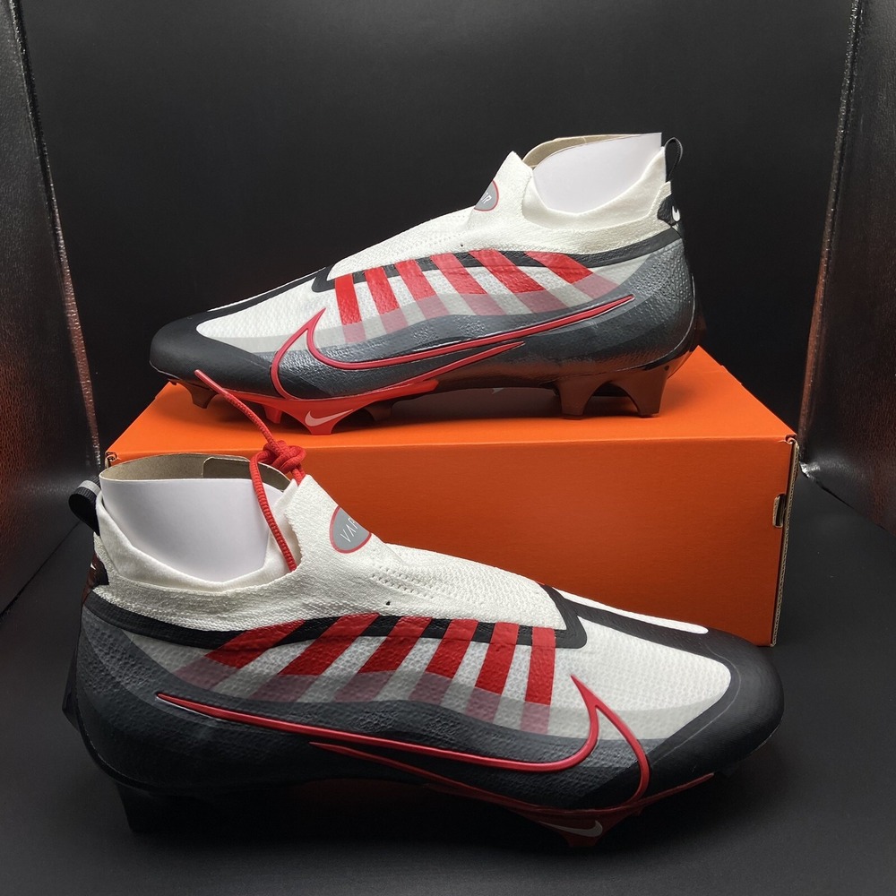 Nike Vapor Edge Elite 360 Flyknit Red White Cleats Men's Size 15 DQ3558 061 NIB